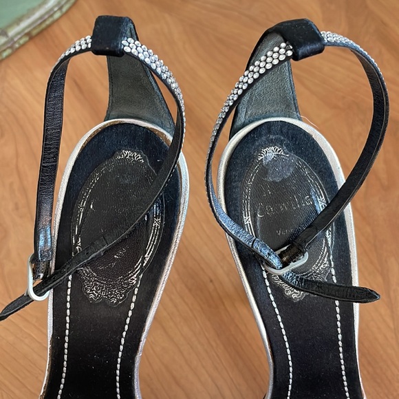 🖤 Rene Caovilla Crystal Platform High Heels in Black size 39.5 - Picture 3 of 13
